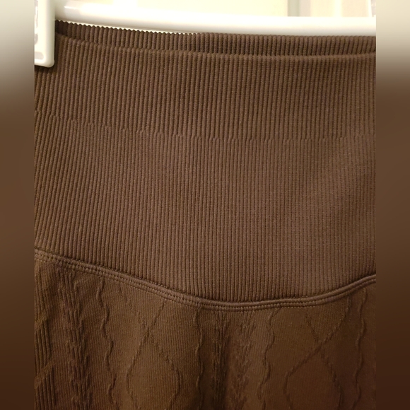 Joy Lab Women's Brown Textured Leggings - Picture 6 of 7